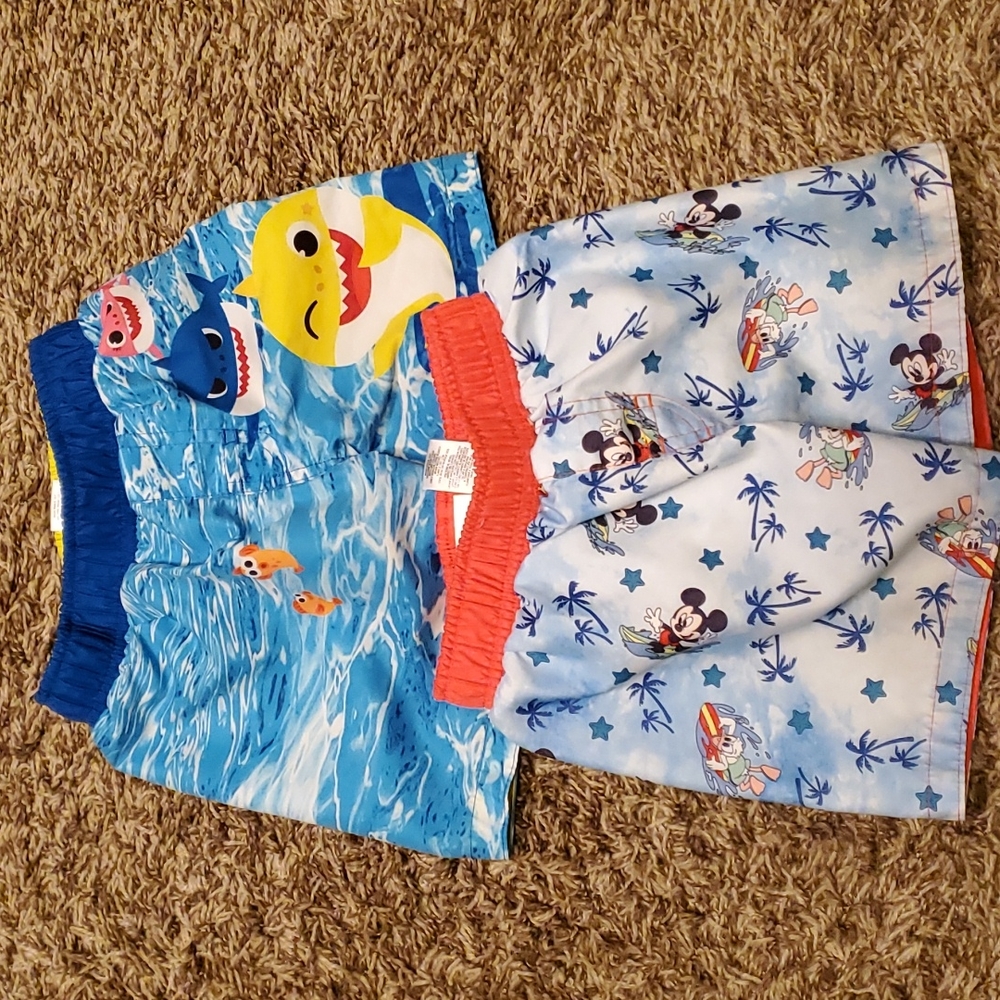 2 pair of 18 month swim trunks